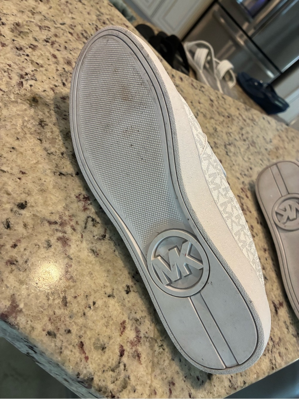 MICHAEL Michael Kors White Logo Insole Slip-On Sneakers - Picture 4 of 6